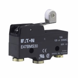 EATON E47BMS30 Precision Limit Switch, E47, Roller Lever, Screw Terminals, 15A At 250 Vac, 6A At 30 Vdc | BJ2ZBV