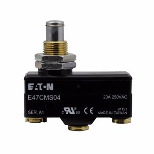 EATON E47CMS04 Precision Limit Switch, E47, Extended Straight Plunger, Screw Terminals, 20A At 250 Vac | BJ2ZDA