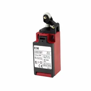 EATON E49S71EP7 E49 Miniature Din Limit Switch, Plastic Body, Offset Roller Lever | BJ2ZGJ