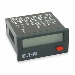 EATON E5-024-C0410 Battery Powered Totalizer, 8 Digits, 4 to 30V DC, NPN, Front Panel Push Button/Remote | BJ2ZGZ 2RET4