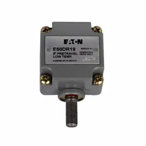 EATON E50DR19 E50 Nema Heavy Duty Plug-In Limit Switch, Side Rotary Low Temperature Spring Return | BJ2ZUY 49C018