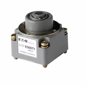 EATON E50DT1 E50 Nema Heavy Duty Plug-In Limit Switch, Top Pushbutton, Die Cast Zinc, Nema 1, 3, 3S, 4 | BJ2ZUW 49C026