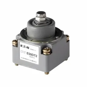 EATON E50DT2 E50 Nema Heavy Duty Plug-In Limit Switch, Adjustable Spring Return, Die Cast Zinc, Nema 1 | BJ2ZVF 49C027