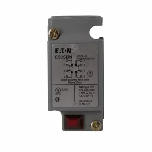 EATON E50SBN E50 Nema Heavy Duty Plug-In Limit Switch, 10A At 12 Vac, 1A At 125 Vdc, 2No-2Nc | BJ3ACQ 49A978