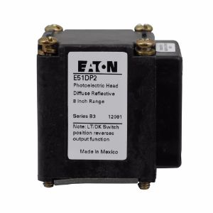 EATON E51DP2 Fotoelektrischer Sensorkopf, E51, diffus reflektierend, 9 Zoll Reichweite | BJ3AKR