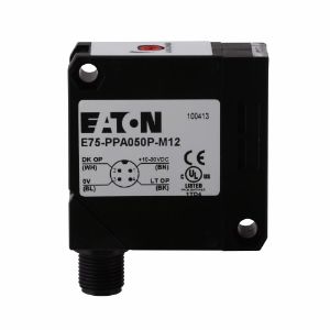 EATON E75-PPA050P-M12 Intelliview Photoelectric Sensor, E75, Back Ground Suppression, 4-19.7 In Range | BJ3ENX