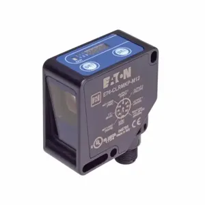 EATON E76-CLRMKP-M12 Rectangular Body Photoelectric Sensor, Photoelectric, Right Angle | BJ3ENW