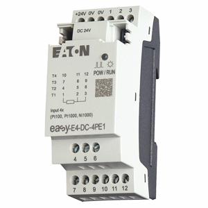 EATON EASY-E4-DC-4PE1 Input/Output Module, Easy E4 Control Relays, 4 Inputs, 0 Outputs, 24V DC | CJ2PZU 55PK28