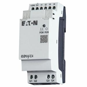 EATON EASY-E4-DC-6AE1 Input/Output Module, Easy E4 Control Relays, 4 Inputs, 2 Outputs, 24V DC | CJ2PZT 55PK29