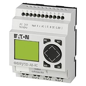 EATON EASY512-AC-RCX Einfach programmierbare Relais, Steuerrelais, inklusive Uhr, 240 VAC, 8 digitale Eingänge | BJ3EUQ