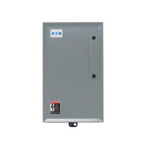 EATON ECC03C4T4A-S3 C30Cn Mechanically Held Lighting Contactor, H And /Off/Auto Selector Switch, 30 A | BJ3FUZ