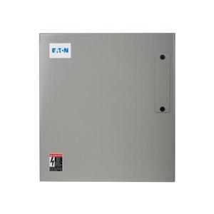 EATON ECL04C1H8A Magnetically Held Lighting Contactor, 30 A, 277 V/60 Hz, 30 A, Nema 1, Painted Steel | BJ3KBA