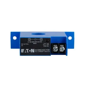 EATON ECSNOASCY06 Currentwatch Current Switch, Led Indicator, Screw Terminals, 0.15A At 240 Vac/Dc | BJ3VVC