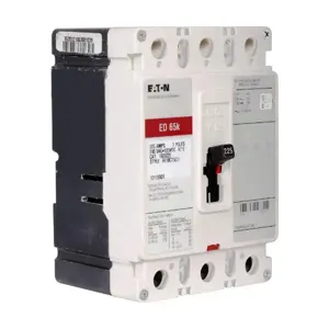 EATON ED3100I C Nema F-Frame Molded Case Circuit Breaker, Type Ed, Cable In/Cable Out, 3-Pole, 10 | BJ4AEG