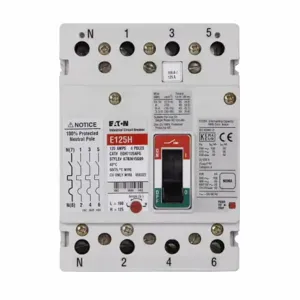 EATON EGS7100AFGV G Molded Case Circuit Breaker, Eg-Frame, Eg, Adj. Thermal, Fixed Magnetic Trip | BH9CKD