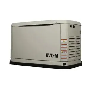 EATON EGENA20 Air Cooled Standby Generator, 120/240 VAC, 83.3 A, 60 Hz, 20 kW Power Rating | BH9ARZ