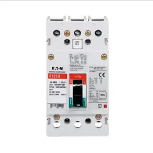 EATON EGH3100FFGV G Molded Case Circuit Breaker, Eg-Frame, Eg, Fixed Thermal, Fixed Magnetic Trip | BH9BEL