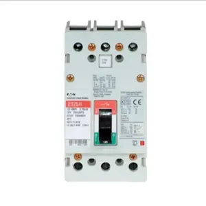 EATON EGH3125FFGA1 G Molded Case Circuit Breaker, Eg-Frame, Eg, Fixed Thermal And Magnetic Trips | BH9BFE