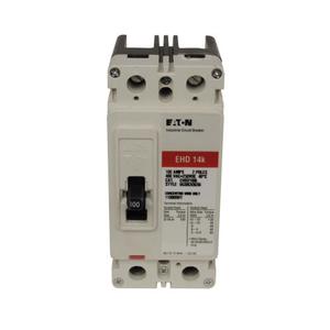 EATON EHD2060V Molded Case Circuit Breaker, 480 VAC, 250 VDC, 60 A, 10/14/18 kA Interrupt, 2 Poles | BH9CWY