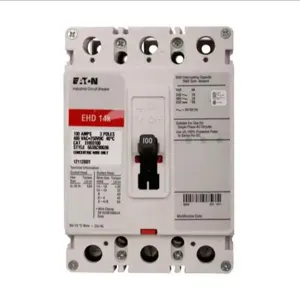 EATON EHD3010 C Complete Molded Case Circuit Breaker, F-Frame, Ehd, Complete Breaker | AG8NCG