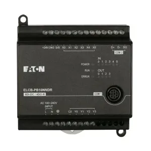 EATON ELCB-PB10NNDR Elcb Programmable Logic Controllers, Elcb Cntrl, 6 Dc Input | BH9DQF