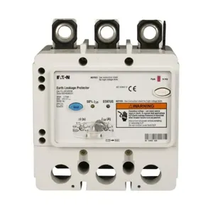 EATON ELLBE3400W G Molded Case Circuit Breaker Earth Leakage Module, Lg-Frame, Complete Breaker | BH9DUK