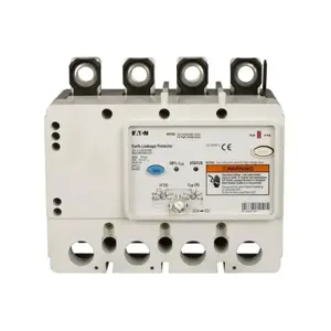 EATON ELLBE4630W G Molded Case Circuit Breaker Earth Leakage Module, Lg-Frame, Complete Breaker | BH9DUG