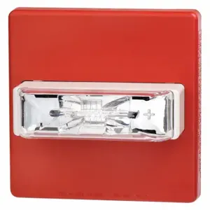 EATON ELSTR-N Strobe Light, Red, Xenon, 24V DC, 110 Candle Power, Snap Mount, 5 13/64 Inch Height | CP4AVX 45YV07