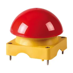 EATON FAK-R-V-Y Pushbutton, M22 Palm Switch Operator, 22.5 Mm, Mushroom Head Button, Maintained, Non-Illuminated | BH9HTK