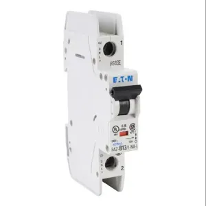 EATON FAZ-B13-1-NA-L-SP Miniature Circuit Breaker, Current-Limiting, 13A, 240 VAC/ 48 VDC, 1-Pole, B Curve | CV6NDV