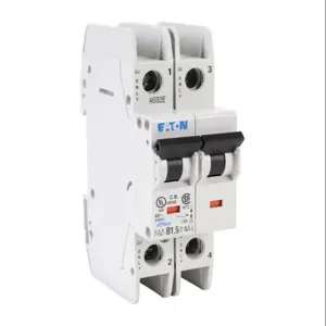 EATON FAZ-B1P5-2-NA-L Miniature Circuit Breaker, Current-Limiting, 1.5A, 240 VAC/ 96 VDC, 2-Pole, B Curve | CV6NEE