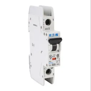 EATON FAZ-B20-1-NA-L-SP Miniature Circuit Breaker, Current-Limiting, 20A, 240 VAC/ 48 VDC, 1-Pole, B Curve | CV6NEH