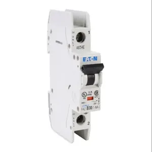 EATON FAZ-B30-1-NA-L-SP Miniature Circuit Breaker, Current-Limiting, 30A, 240 VAC/ 48 VDC, 1-Pole, B Curve | CV6NEP