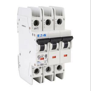 EATON FAZ-B50-3-NA Miniature Circuit Breaker, Current-Limiting, 50A, 240 VAC/ 96 VDC, 3-Pole, B Curve | CV6NFB