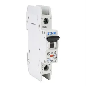 EATON FAZ-C1P5-1-NA-L-SP Miniature Circuit Breaker, Current-Limiting, 1.5A, 240 VAC/ 48 VDC, 1-Pole, C Curve | CV6NGC