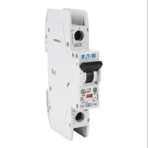 EATON FAZ-C63-1-NA-SP Miniature Circuit Breaker, Current-Limiting, 63A, 240 VAC/ 48 VDC, 1-Pole, C Curve | CV6NGX