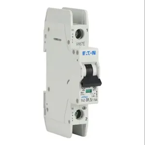 EATON FAZ-D1P5-1-NA-SP Miniature Circuit Breaker, Current-Limiting, 1.5A, 277 VAC/ 48 VDC, 1-Pole, D Curve | CV6NHQ