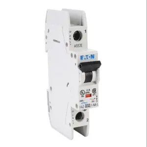 EATON FAZ-D32-1-NA-L-SP Miniature Circuit Breaker, Current-Limiting, 32A, 240 VAC/ 48 VDC, 1-Pole, D Curve | CV6NJB