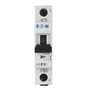 EATON FAZT-C16/1 Supplementary Protector, 277 VAC, 48 VDC, 16 A, 25 kA Interrupt, 1 Pole, C-Curve Trip | BH9KZT