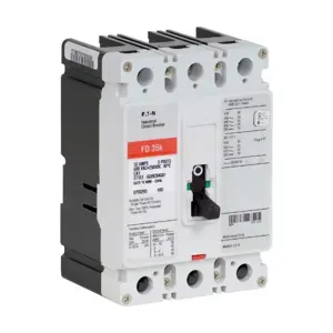 EATON FD3100I Circuit Breaker, Type Fd, Used With Distribution Panels 480Y/277V | BH9LUT