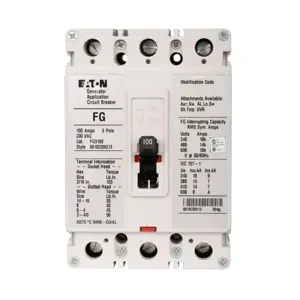 EATON FG3020 C Complete Eg Molded Case Circuit Breaker, F-Frame, Fg | BH9PCX