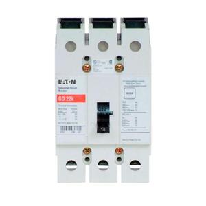 EATON GD3015DV C Complete Molded Case Circuit Breaker, G-Frame, Gd, Fixed Thermal | BH9THX