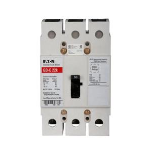 EATON GD3050CA3 C Complete Molded Case Circuit Breaker, G-Frame, Gd, Fixed Thermal | BH9TLT