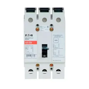 EATON GD3060KD C Molded Case Switch, G-Frame, Gd, Molded Case Switch, Fixed Thermal | BH9TMN