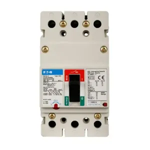 EATON GEE3060FFM G Molded Case Circuit Breaker, Eg-Frame, Ge, Fixed Thermal, Fixed Magnetic Trip | BH9TYB