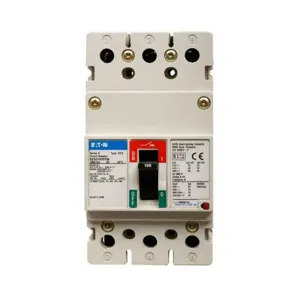 EATON GES3015FFM G Molded Case Circuit Breaker, Eg-Frame, Ge, Fixed Thermal, Fixed Magnetic Trip | BH9UGE