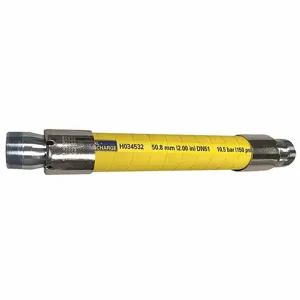 EATON H034532-50-SS-MPT Chemical Hose Assembly, 2 Inch Inside Diameter, 50 ft. Length, Yellow | CH9VHX 55AN62