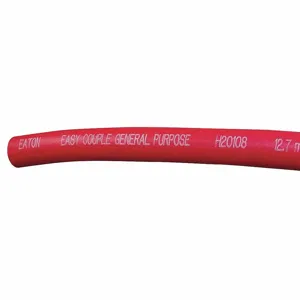 EATON H20106RD-250R Easy Couple Hose, 3/8 Inch Inside Dia., Red, 300 PSI Max. Working Pressure | CJ2BDV 402F83