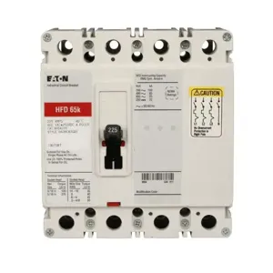 EATON HFD4080LA05 C Complete Molded Case Circuit Breaker, F-Frame, Hfd, Fixed Thermal | BH3BUQ