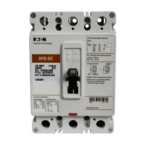 EATON HFDDC3100L C Dc/Pvgard Complete Molded Case Circuit Breaker-Frame, Hfd, Complete Breaker | BH3BZH